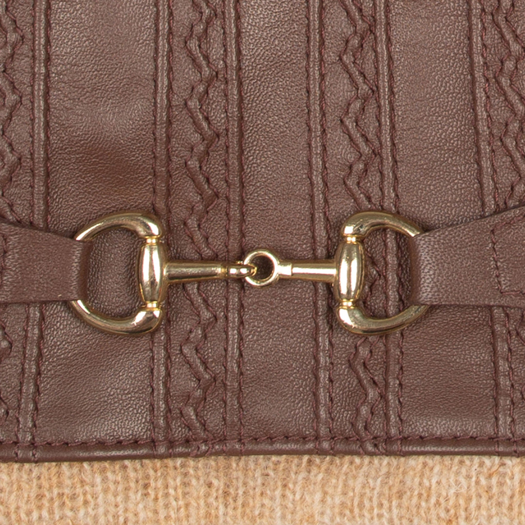 Melai | Women’s winter gloves with stitched design and gold detail