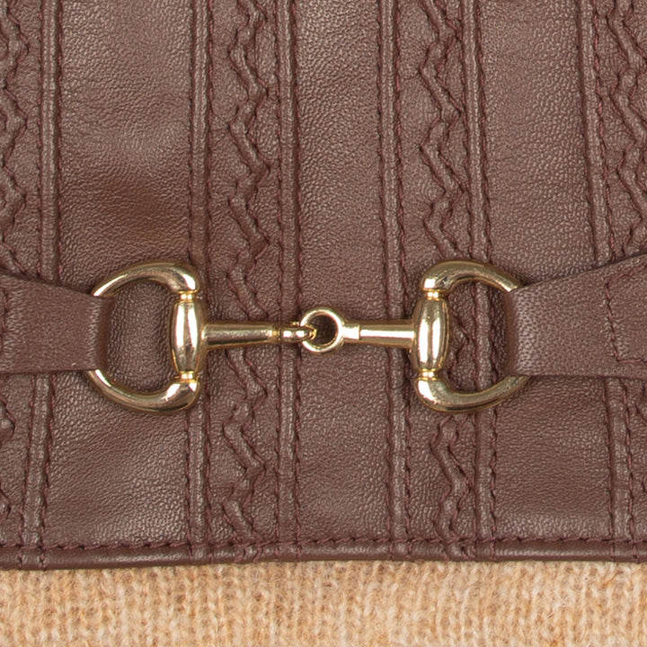 Melai | Women’s winter gloves with stitched design and gold detail